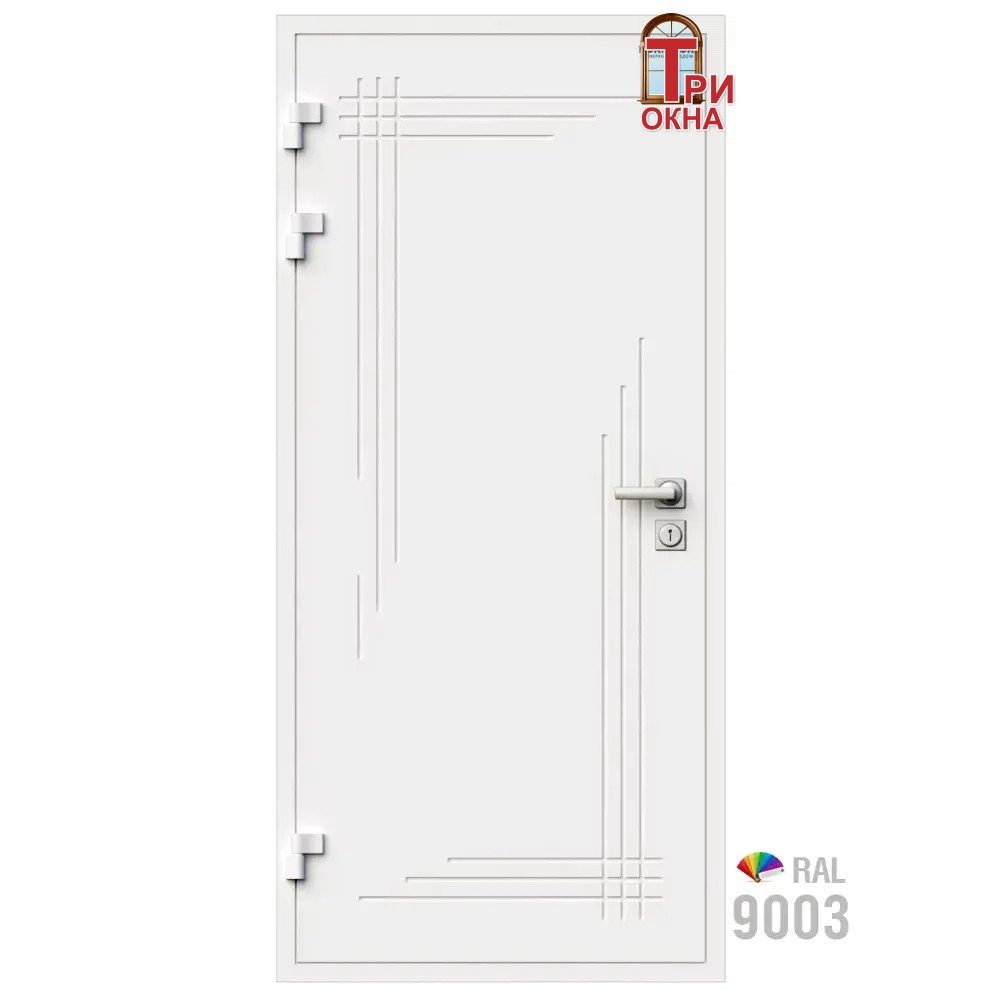 Морозостойкая входная утепленная дверь из дерева для коттеджа Termo Classic C2 227x86см левый цвет коричневый RAL 8017 в Новочебоксарске