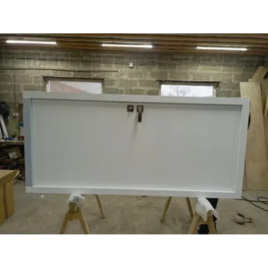 Морозостойкая входная утепленная дверь из дерева для коттеджа Grand Wood G21 227x86см правый цвет коричневый RAL 8017 в Новочебоксарске