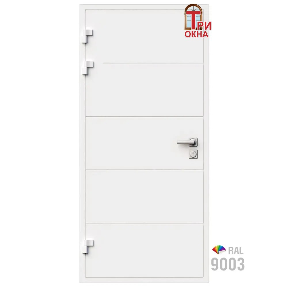 Морозостойкая входная утепленная дверь из дерева для коттеджа Solid Wood S7 207x86см левый цвет коричневый RAL 8017 в Новочебоксарске — изображение 2