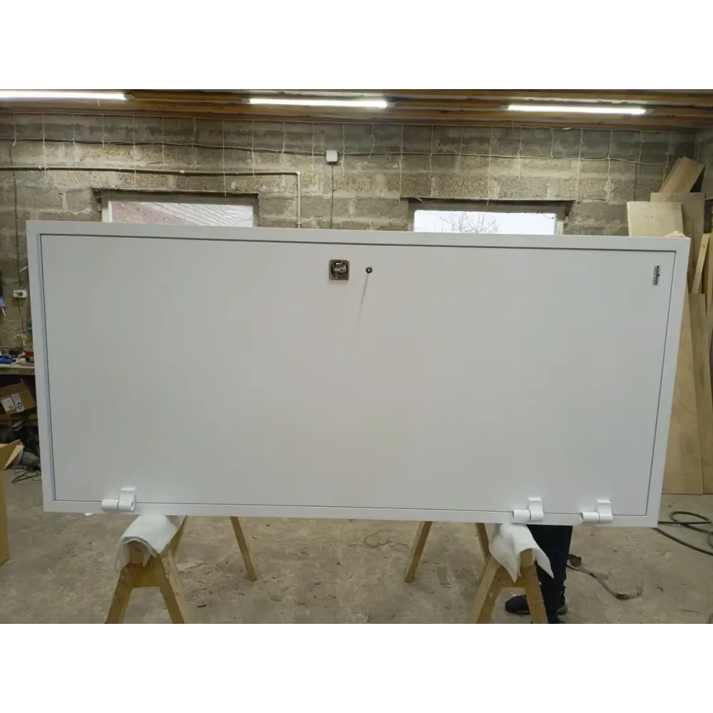 Морозостойкая входная утепленная дверь из дерева для коттеджа Termo Light T1 207x86см правый цвет белый RAL 9003 в Новочебоксарске — изображение 2