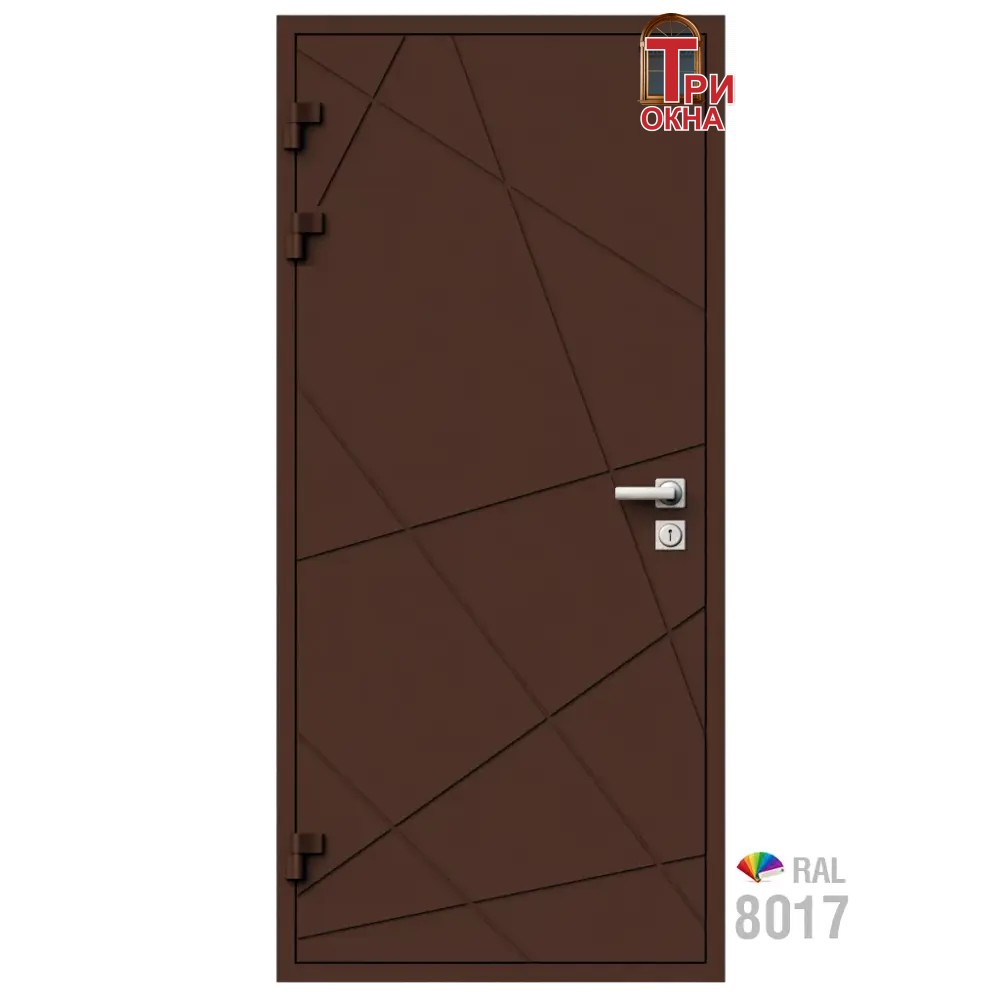 Морозостойкая входная утепленная дверь из дерева для коттеджа Elite Timber E37 207x96см правый цвет серый RAL7024 в Новочебоксарске — изображение 2
