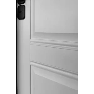 Морозостойкая входная утепленная дверь из дерева для коттеджа Solid Wood S6 207x96см правый цвет белый RAL 9003 в Новочебоксарске