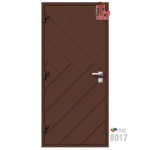 Морозостойкая входная утепленная дверь из дерева для коттеджа Grand Wood G41 227x96см правый цвет белый RAL 9003 в Новочебоксарске