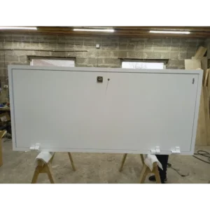Морозостойкая входная утепленная дверь из дерева для коттеджа Grand Wood G41 207x86см правый цвет коричневый RAL 8017 в Новочебоксарске