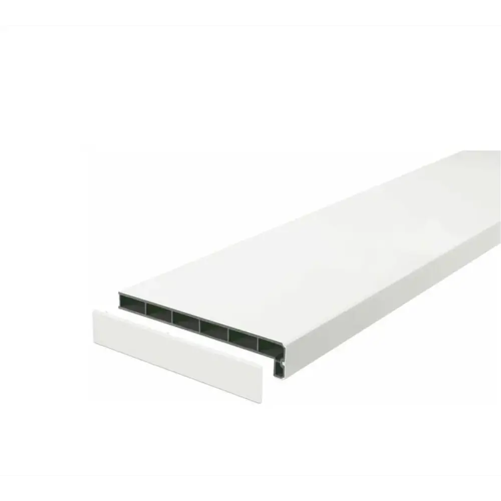 Подоконник пластиковый Moeller с заглушкой Clean-touch 2000x300мм белый clean-touch в Новочебоксарске — изображение 5