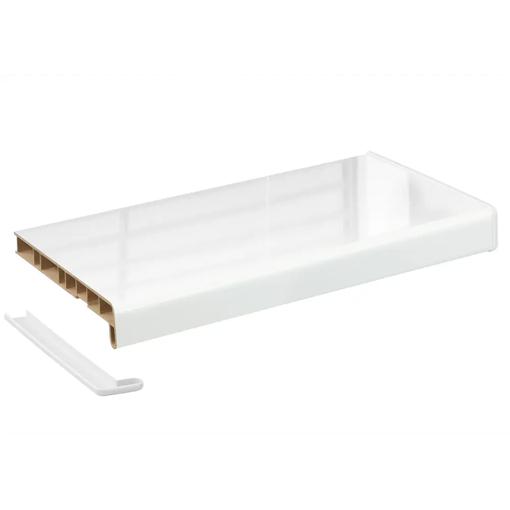 Подоконник Crystallit 900x250мм белый глянцевый в Новочебоксарске — изображение 2